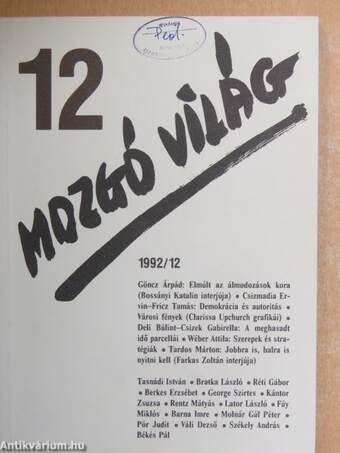 Mozgó Világ 1992. december