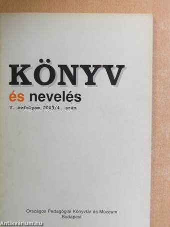 Könyv és Nevelés 2003/4.