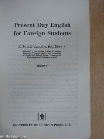 Present Day English for Foreign Students Book 2.