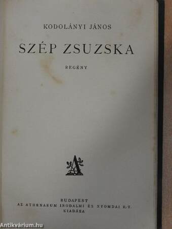 Kántor József megdicsőülése/Szép Zsuzska