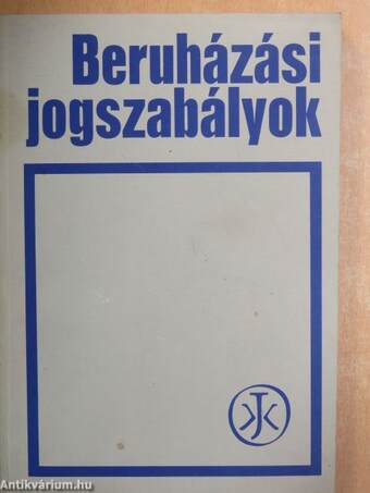 Beruházási jogszabályok