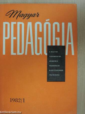 Magyar Pedagógia 1982/1.