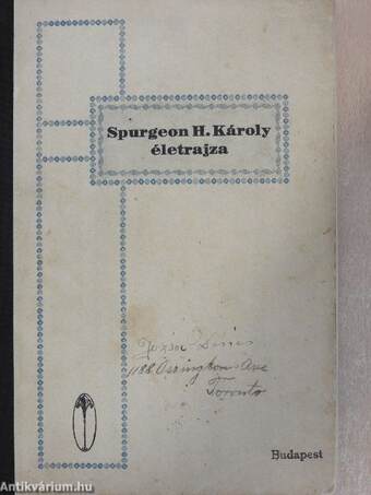 Spurgeon H. Károly életrajza