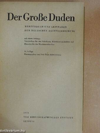 Der Große Duden