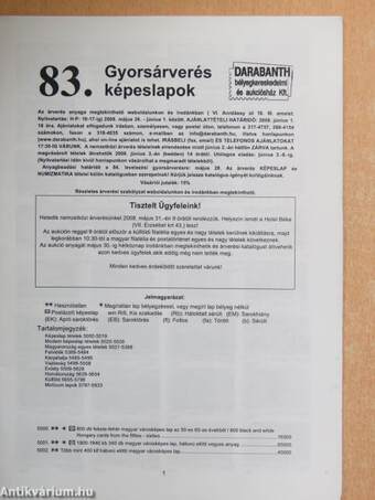 83. Gyorsárverés képeslapok