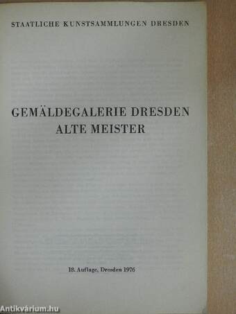 Gemäldegalerie Dresden Alte Meister