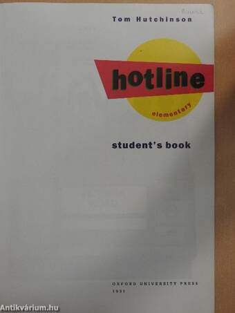 Hotline - Elementary - Student's Book