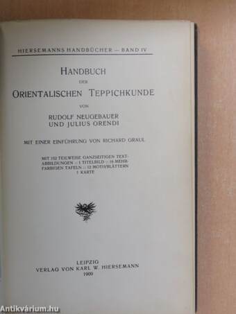 Handbuch der Orientalischen Teppichkunde