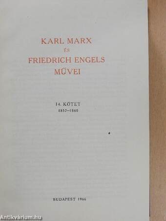 Karl Marx és Friedrich Engels művei 14.