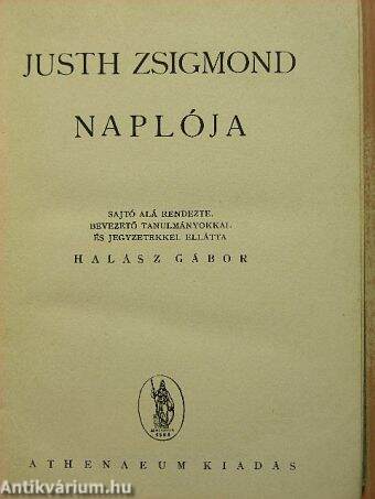 Justh Zsigmond naplója