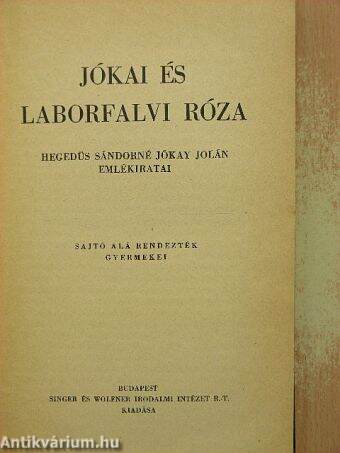 Jókai és Laborfalvi Róza