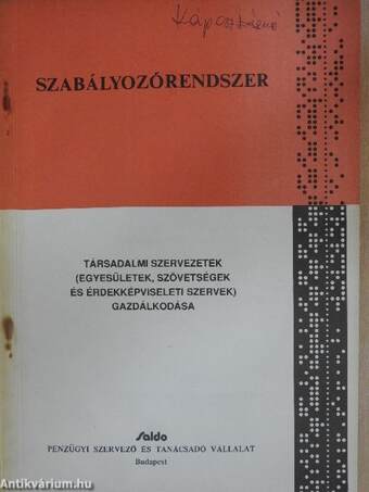 Társadalmi szervezetek (egyesületek, szövetségek és érdekképviseleti szervek) gazdálkodása