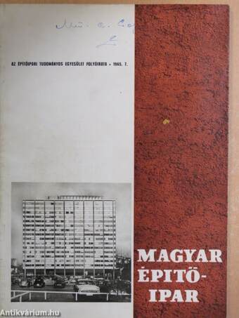 Magyar Építőipar 1965/7.