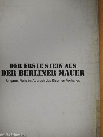 Der erste stein aus der berliner mauer - DVD-vel