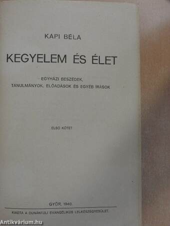 Kegyelem és élet I-II.