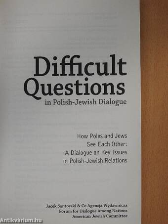 Difficult questions in Polish-Jewish Dialogue