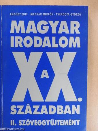 Magyar irodalom a XX. században II.