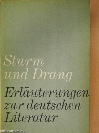 Sturm und Drang