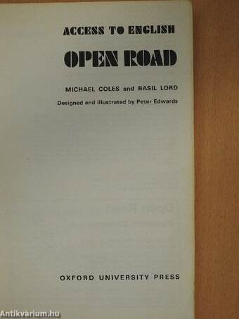 Open Road - Book