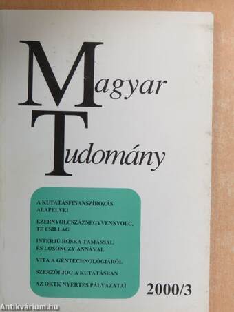 Magyar Tudomány 2000. március