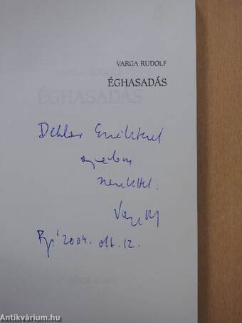 Éghasadás (dedikált példány)