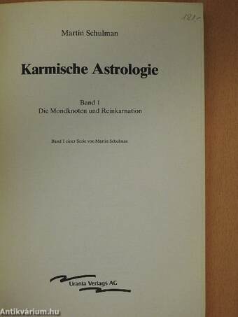 Karmische Astrologie 1.