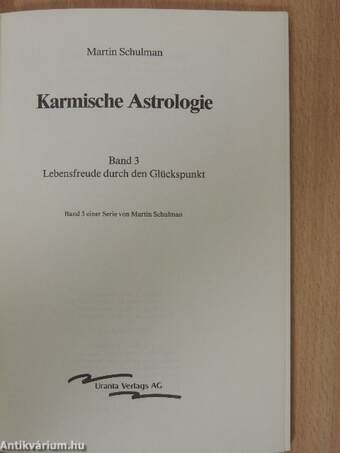 Karmische Astrologie 3.