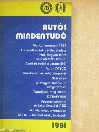 Autós mindentudó 1981