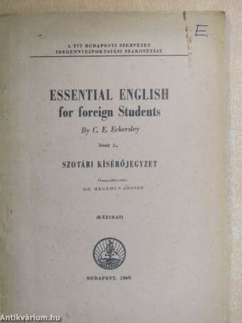 Essential English for Foreign Students 2.