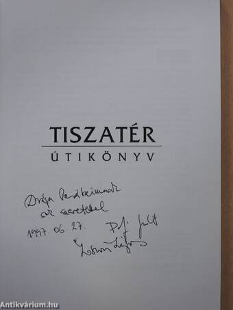 Tiszatér (dedikált példány)