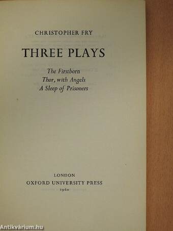 Three Plays