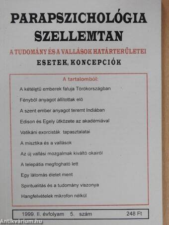 Parapszichológia-Szellemtan 1999/5.