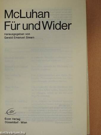 McLuhan - Für und Wider