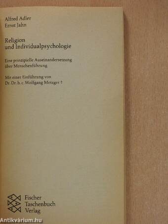 Religion und Individualpsychologie