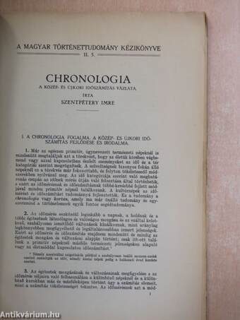 Chronologia