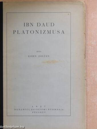 Ibn Daud platonizmusa