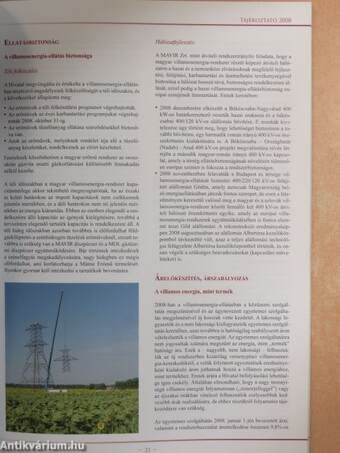 Tájékoztató a Magyar Energia Hivatal 2008. évi tevékenységéről