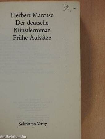 Der deutsche Künstlerroman/Frühe Aufsätze