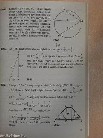 Összefoglaló feladatgyűjtemény matematikából - Megoldások II.