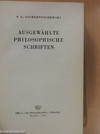 Ausgewählte philosophische Schriften