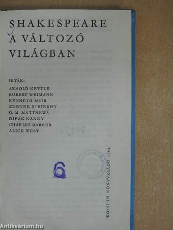 Shakespeare a változó világban