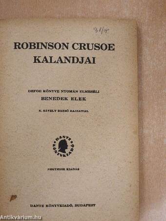 Robinson Crusoe kalandjai