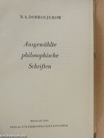 Ausgewählte philosophische Schriften