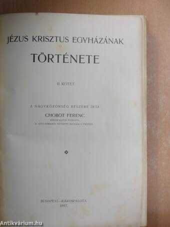 Jézus Krisztus Egyházának története II. (töredék)