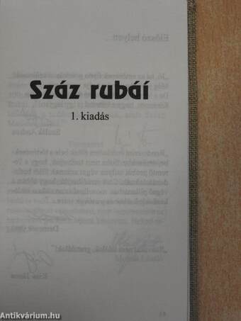 Száz rubáí