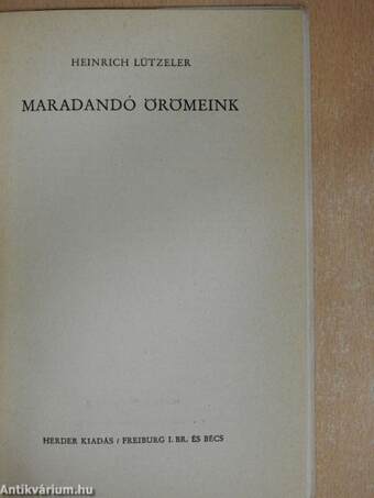 Maradandó örömeink