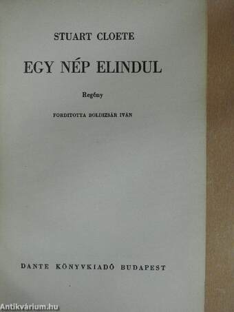 Egy nép elindul