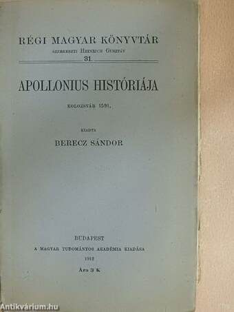 Apollonius históriája