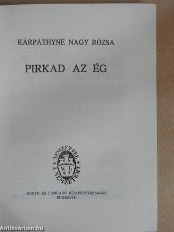 Pirkad az ég