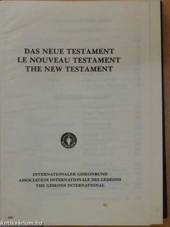 Das Neue Testament/Le Nouveau Testament/The New Testament